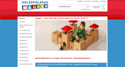 Desktop Screenshot of holzspielzeug-maurer.de