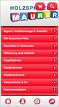 Mobile Screenshot of holzspielzeug-maurer.de